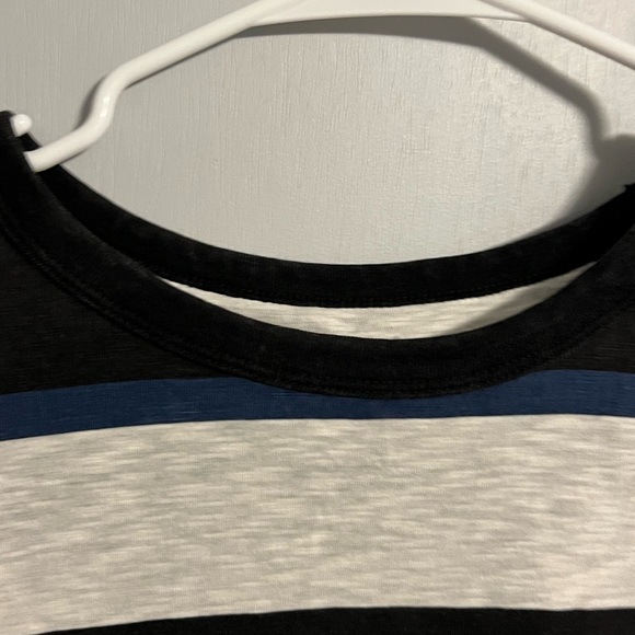 Maroon/Blue/White/Gray Striped Tee - Picture 3 of 6